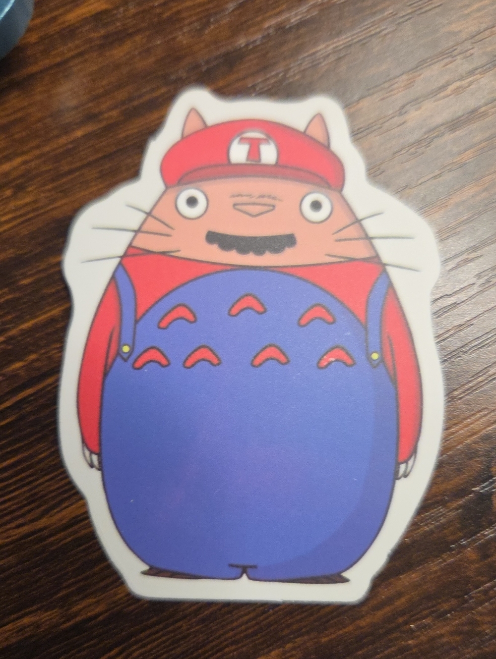 Nintendo Red and Blue Cat Sticker - Cartoon Vinyl Mario Tortoro